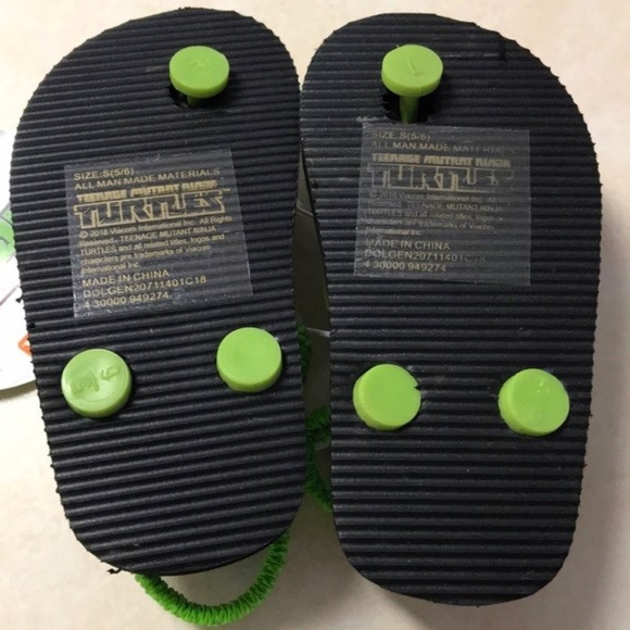 Nickelodeon Mutant Ninja Turtle Slip On Sandals Childs Size 5 / 6 NWT - Picture 3 of 4